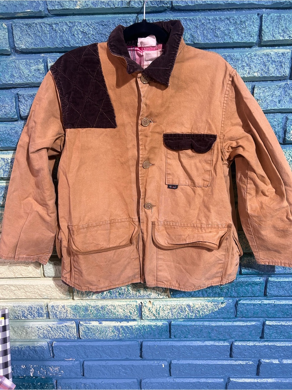 Vintage Red Head Jacket Mens Medium  Tan Duck Canvas Hunting